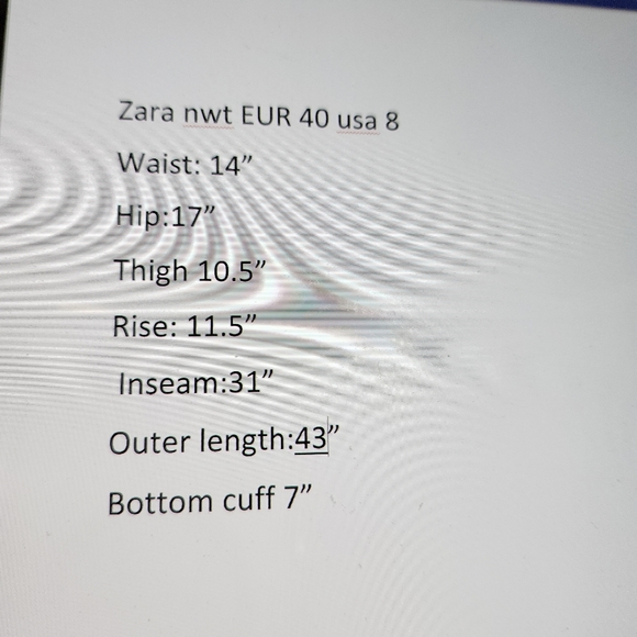 Zara high-rise straight leg denim light wash jeans Full-length women's EU 40 / 8 - Picture 15 of 16